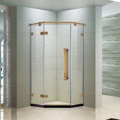 Doras cithfholctha pentagon frámaithe ór ardaithe